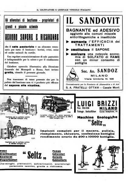 Il coltivatore e giornale vinicolo italiano