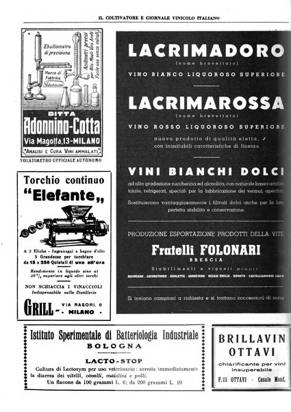 Il coltivatore e giornale vinicolo italiano