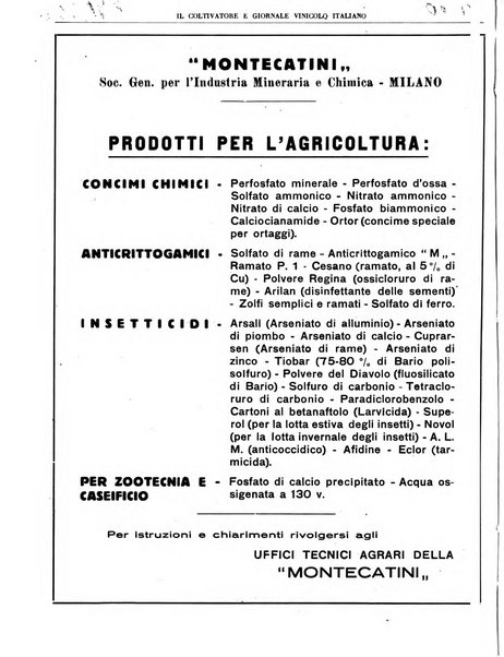 Il coltivatore e giornale vinicolo italiano