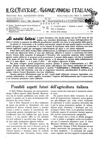 Il coltivatore e giornale vinicolo italiano