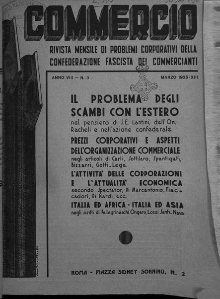 Commercio rivista mensile dell'economia commerciale italiana