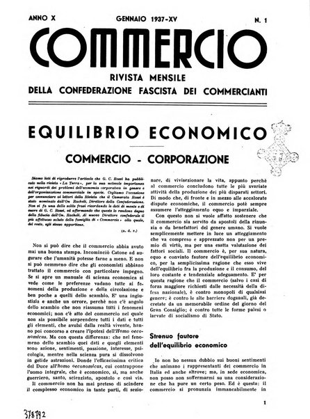 Commercio rivista mensile dell'economia commerciale italiana