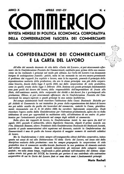 Commercio rivista mensile dell'economia commerciale italiana