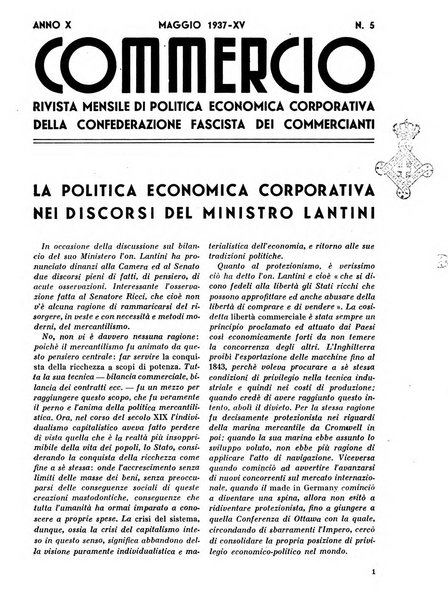 Commercio rivista mensile dell'economia commerciale italiana