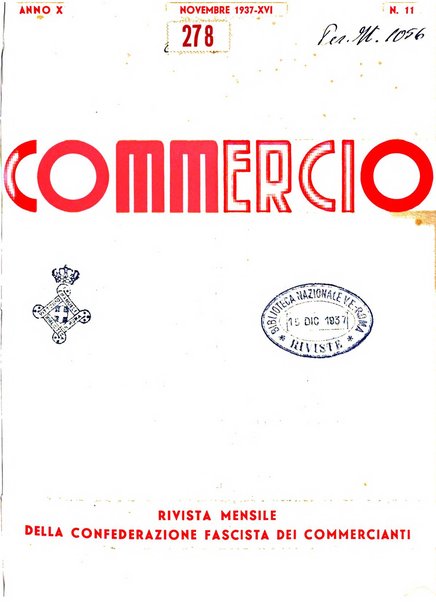 Commercio rivista mensile dell'economia commerciale italiana