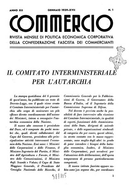 Commercio rivista mensile dell'economia commerciale italiana