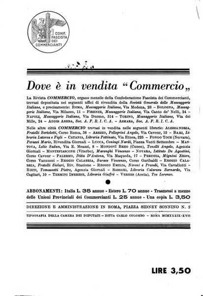 Commercio rivista mensile dell'economia commerciale italiana