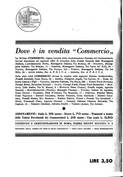 Commercio rivista mensile dell'economia commerciale italiana