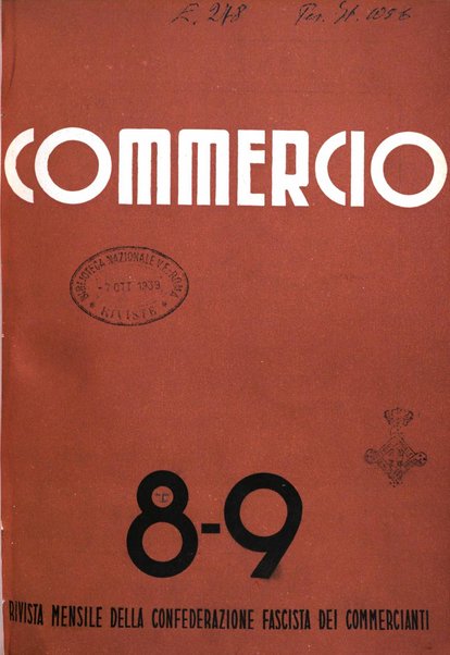 Commercio rivista mensile dell'economia commerciale italiana