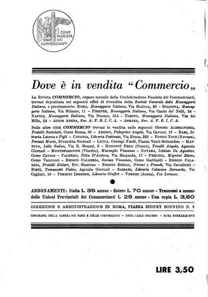 Commercio rivista mensile dell'economia commerciale italiana