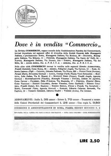 Commercio rivista mensile dell'economia commerciale italiana