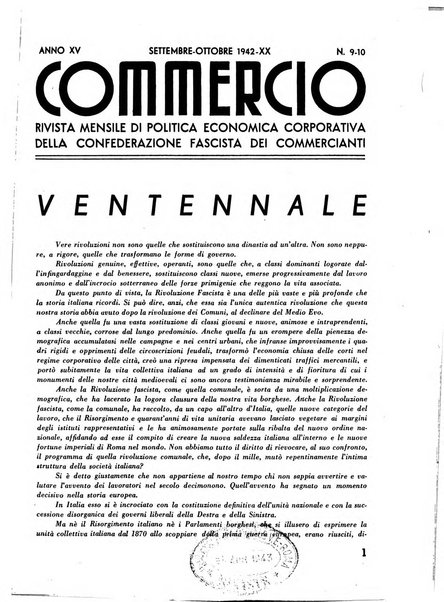 Commercio rivista mensile dell'economia commerciale italiana