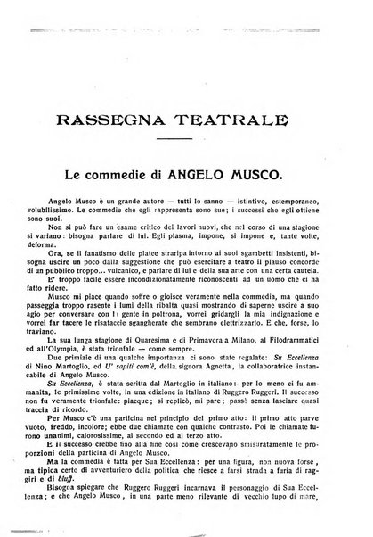 Comoedia fascicolo periodico di commedie e di vita teatrale