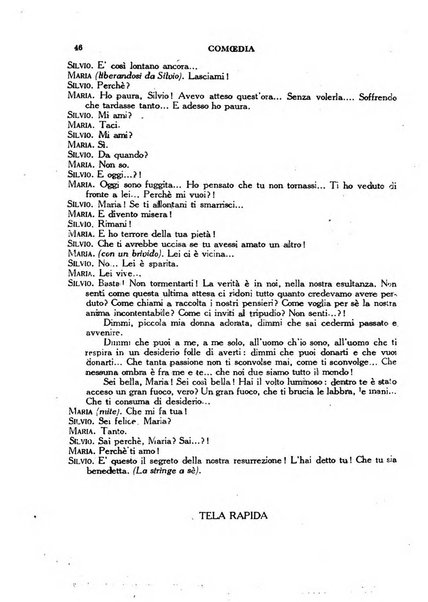 Comoedia fascicolo periodico di commedie e di vita teatrale