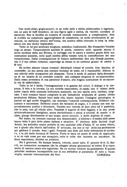 Comoedia fascicolo periodico di commedie e di vita teatrale