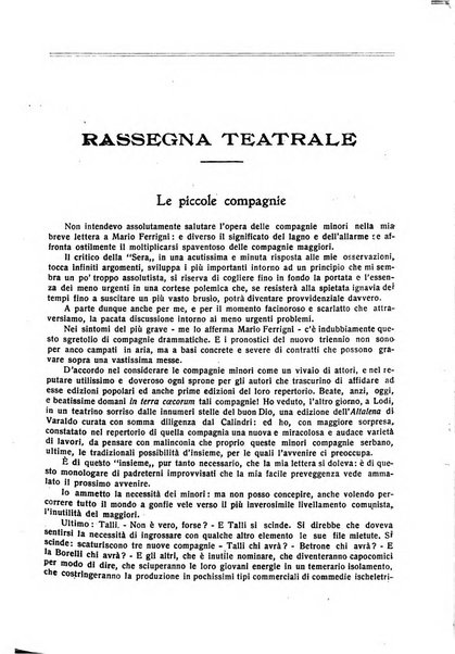 Comoedia fascicolo periodico di commedie e di vita teatrale