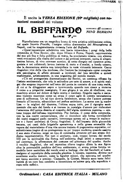 Comoedia fascicolo periodico di commedie e di vita teatrale