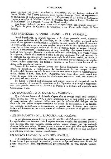 Comoedia fascicolo periodico di commedie e di vita teatrale