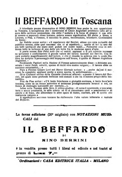 Comoedia fascicolo periodico di commedie e di vita teatrale