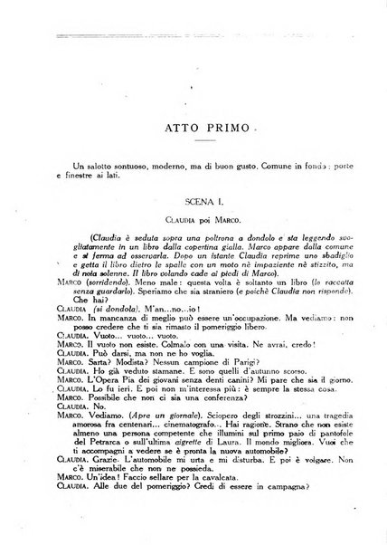 Comoedia fascicolo periodico di commedie e di vita teatrale