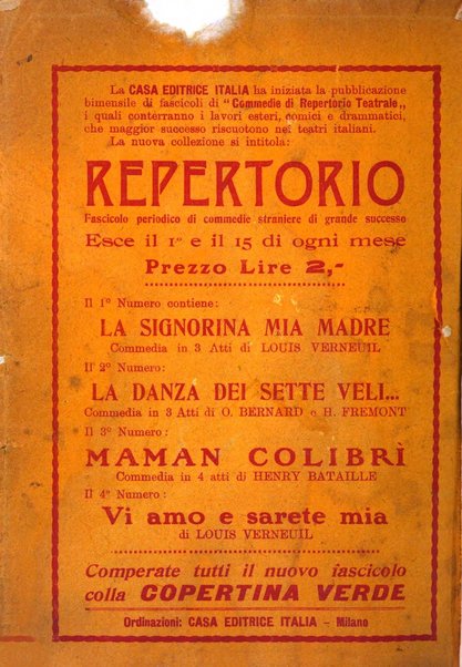 Comoedia fascicolo periodico di commedie e di vita teatrale