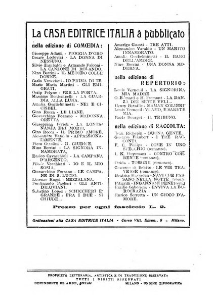 Comoedia fascicolo periodico di commedie e di vita teatrale