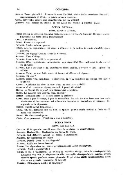 Comoedia fascicolo periodico di commedie e di vita teatrale