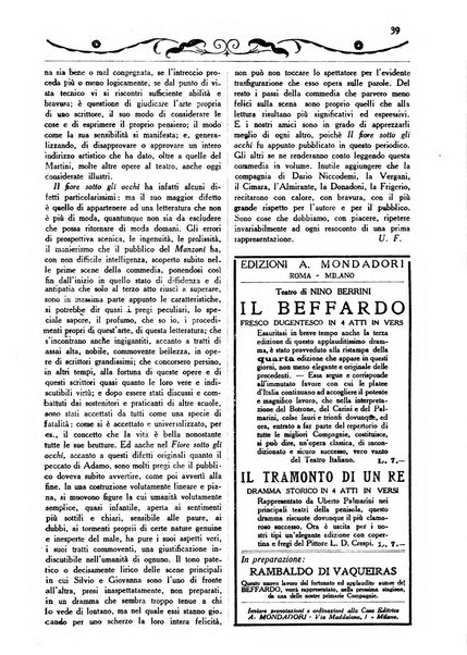 Comoedia fascicolo periodico di commedie e di vita teatrale