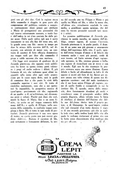 Comoedia fascicolo periodico di commedie e di vita teatrale