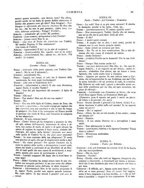 Comoedia fascicolo periodico di commedie e di vita teatrale