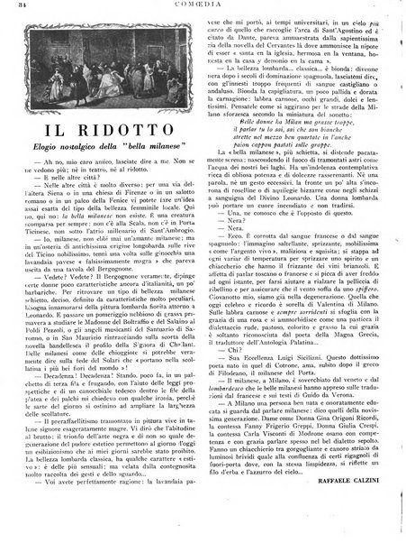 Comoedia fascicolo periodico di commedie e di vita teatrale