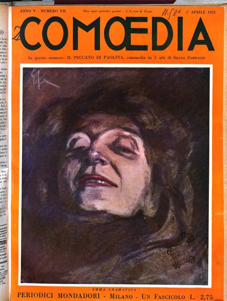 Comoedia fascicolo periodico di commedie e di vita teatrale