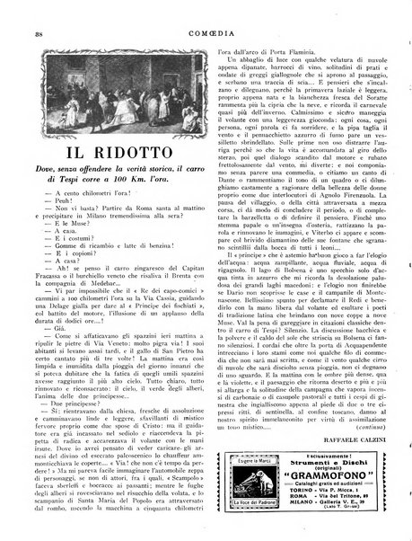 Comoedia fascicolo periodico di commedie e di vita teatrale