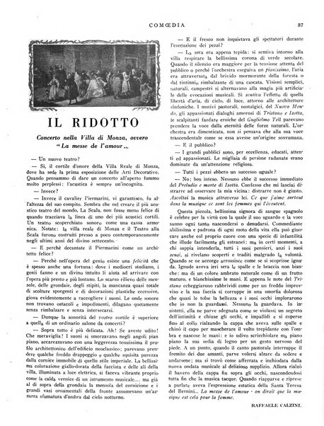 Comoedia fascicolo periodico di commedie e di vita teatrale