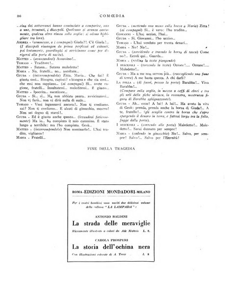 Comoedia fascicolo periodico di commedie e di vita teatrale