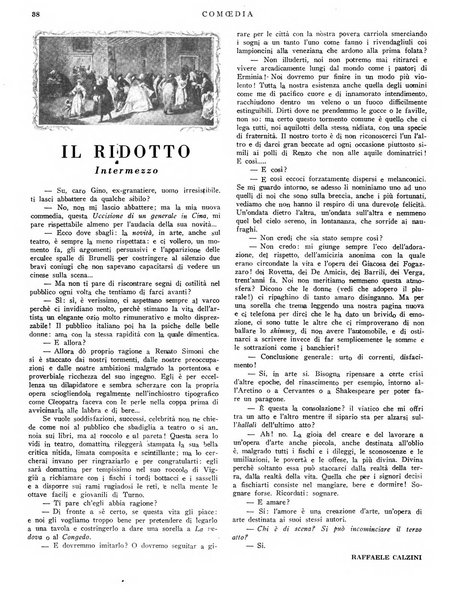 Comoedia fascicolo periodico di commedie e di vita teatrale