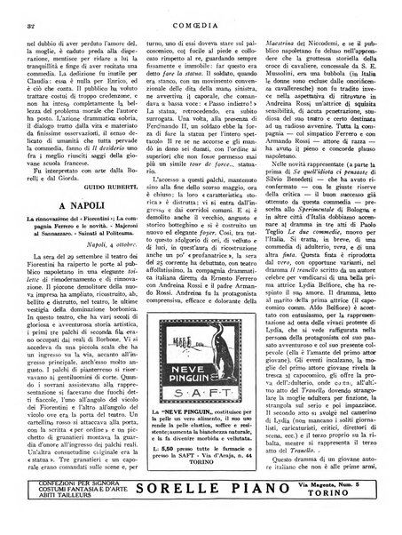 Comoedia fascicolo periodico di commedie e di vita teatrale