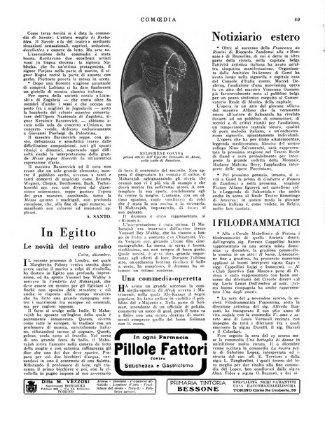 Comoedia fascicolo periodico di commedie e di vita teatrale