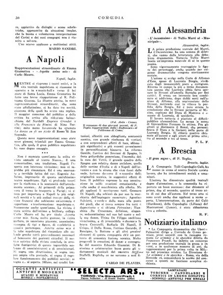 Comoedia fascicolo periodico di commedie e di vita teatrale