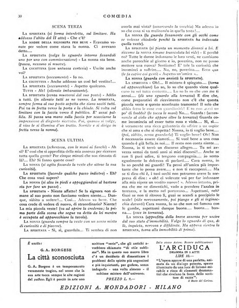 Comoedia fascicolo periodico di commedie e di vita teatrale