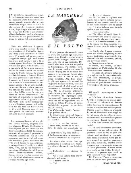 Comoedia fascicolo periodico di commedie e di vita teatrale