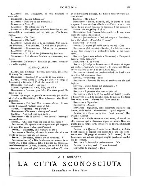 Comoedia fascicolo periodico di commedie e di vita teatrale