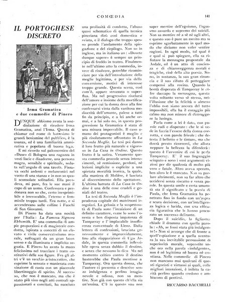 Comoedia fascicolo periodico di commedie e di vita teatrale