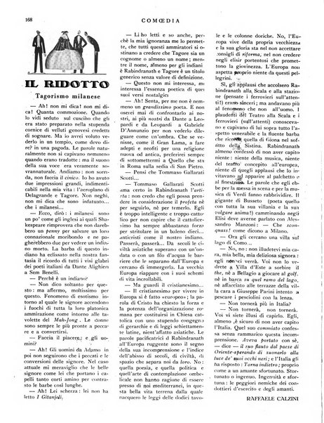 Comoedia fascicolo periodico di commedie e di vita teatrale