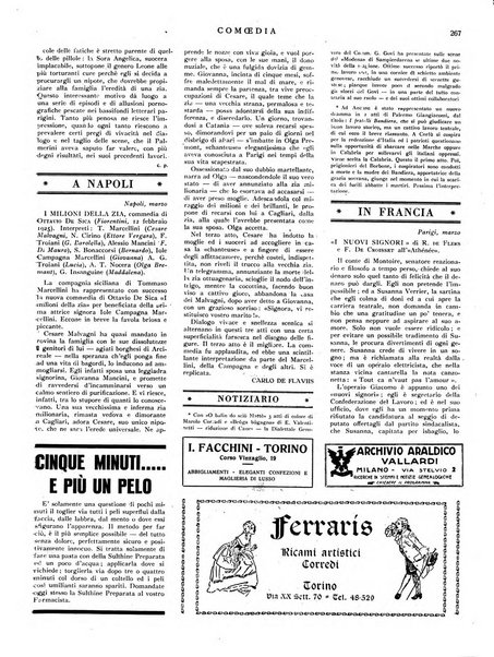 Comoedia fascicolo periodico di commedie e di vita teatrale