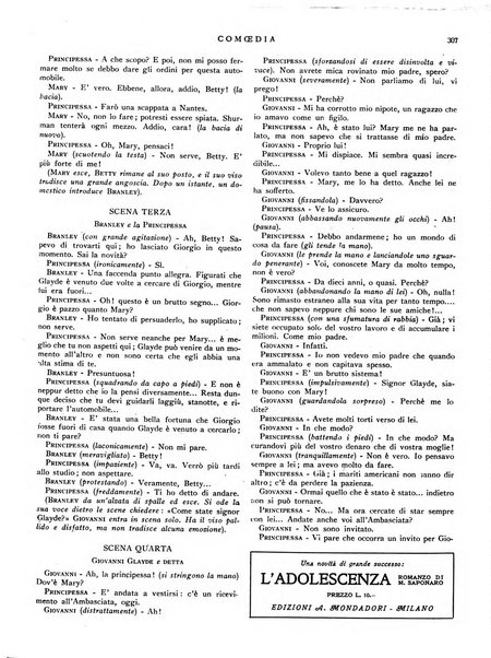 Comoedia fascicolo periodico di commedie e di vita teatrale