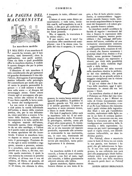 Comoedia fascicolo periodico di commedie e di vita teatrale