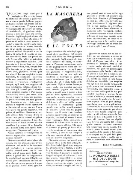 Comoedia fascicolo periodico di commedie e di vita teatrale