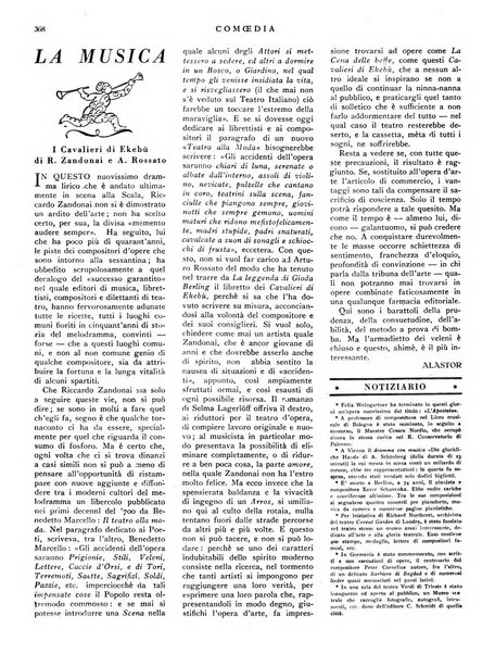 Comoedia fascicolo periodico di commedie e di vita teatrale