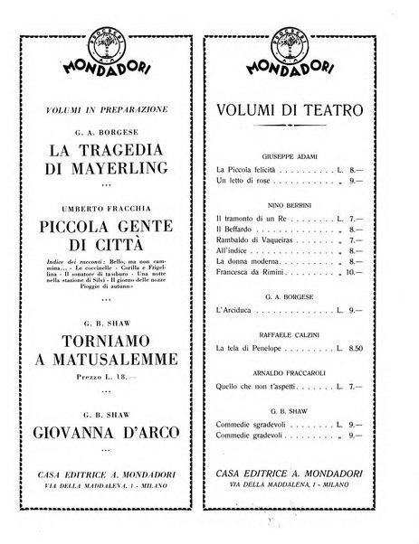 Comoedia fascicolo periodico di commedie e di vita teatrale